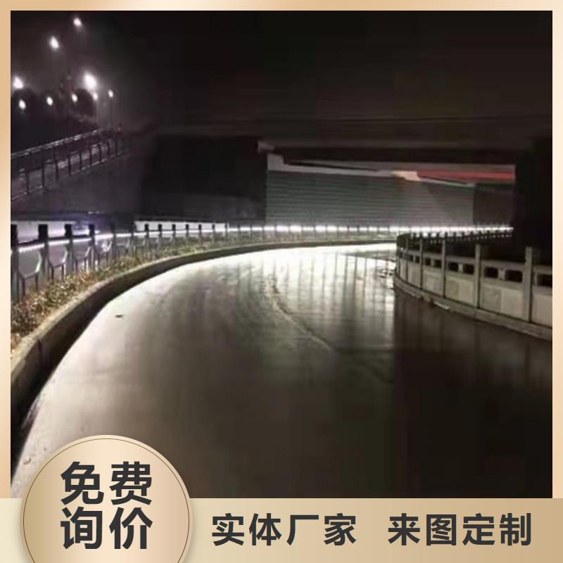 不锈钢桥梁防撞护栏河道景观灯光护栏【波形护栏】不只是质量好敢与同行比质量