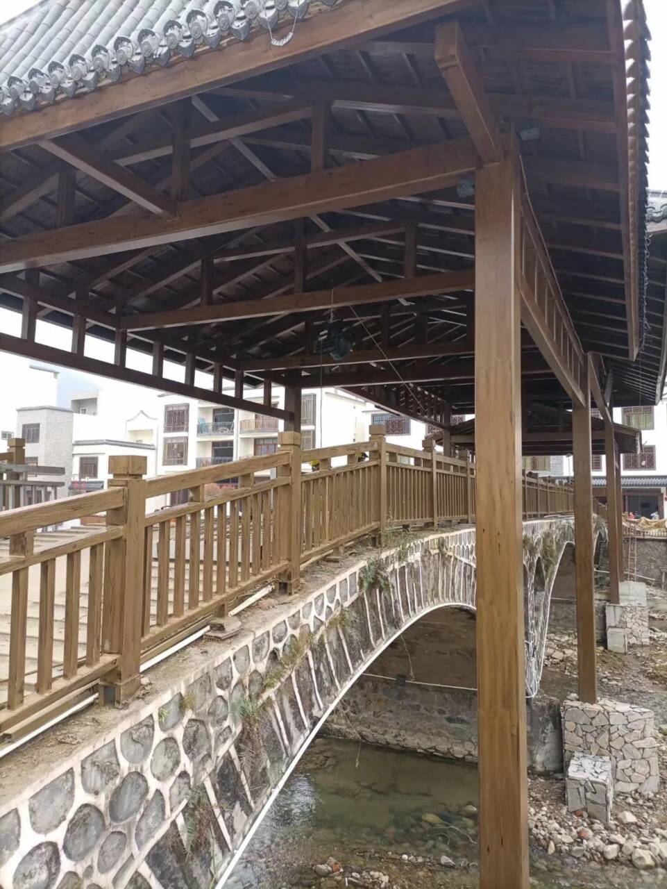 凉亭花架木纹漆厂家施工本地服务商