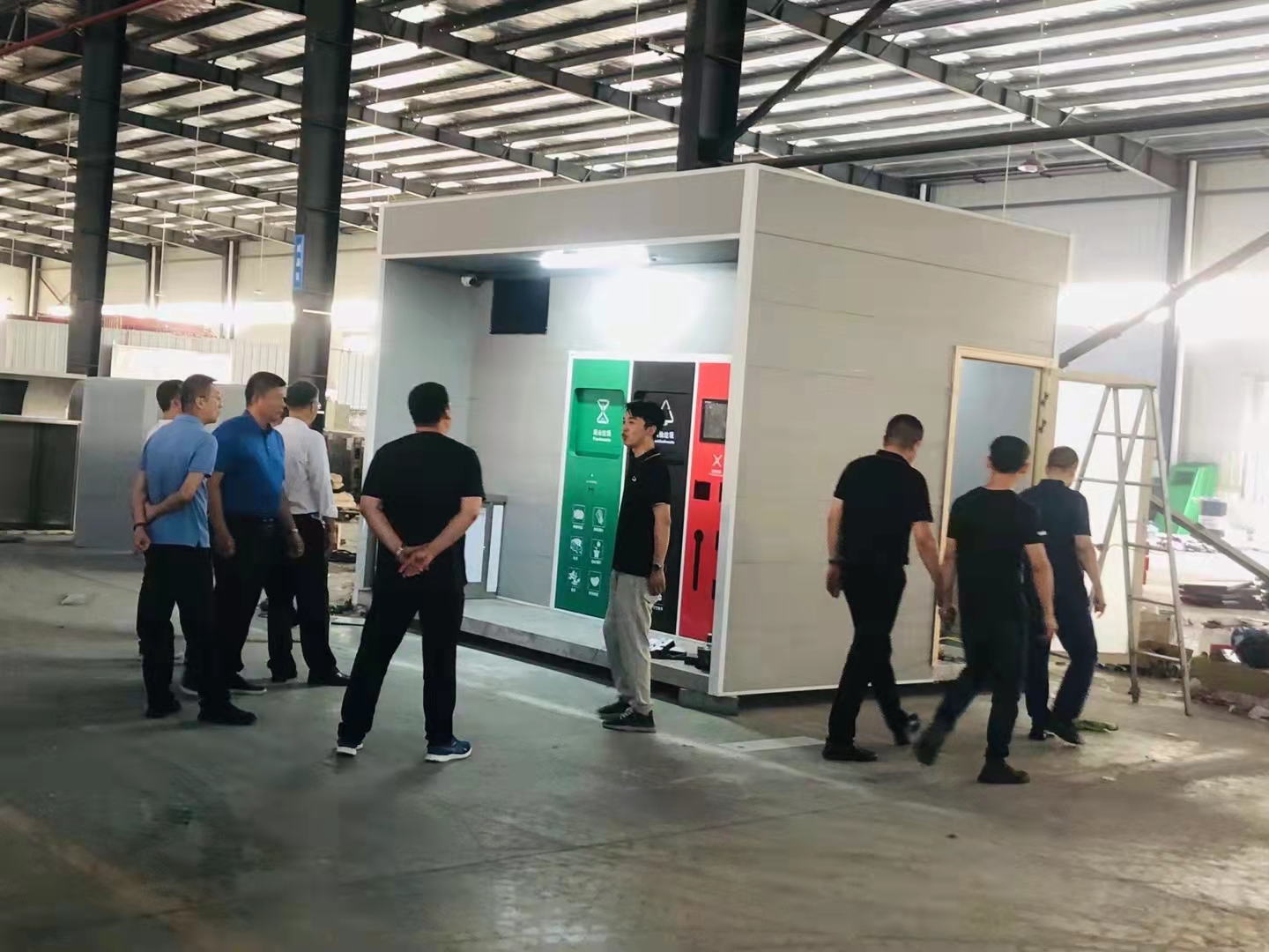 小区垃圾分类亭来图定制