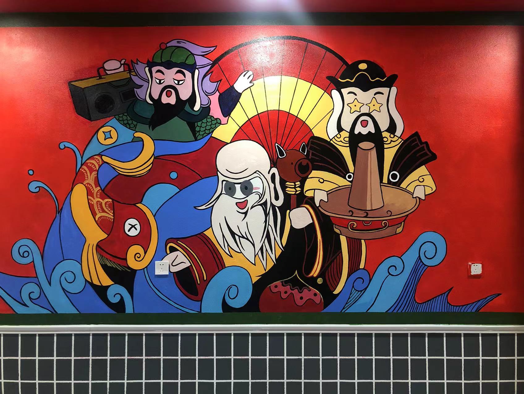 深圳市壁画彩绘手绘墙绘画公司