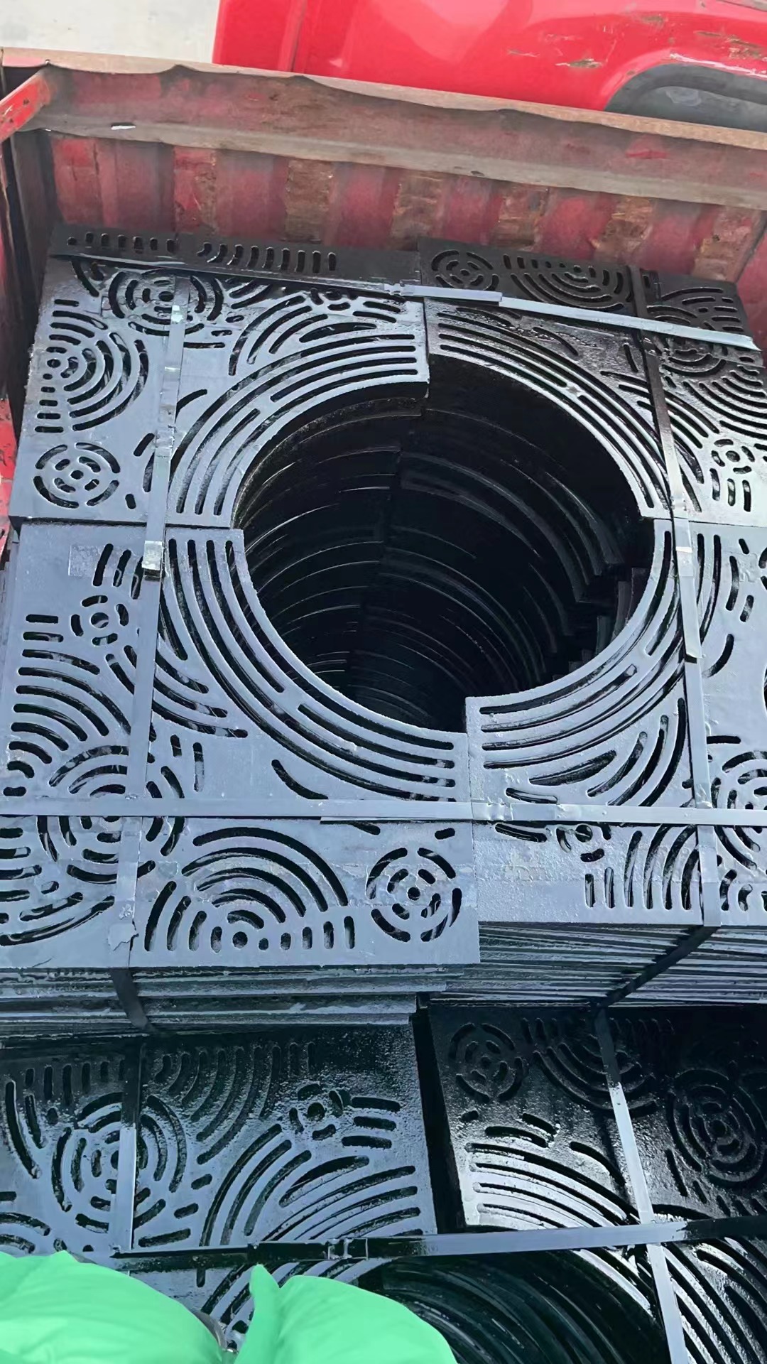500*500*30铸铁篦子球磨现货供应建通铸造厂家