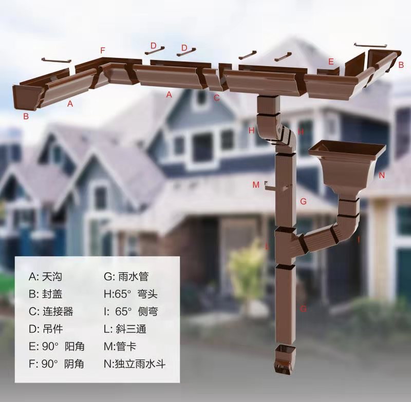 彩铝成品檐槽诚信经营保质量